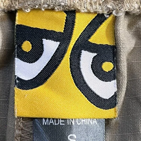 Krooked Eyes Ripstop Double Knee Skater Pants Men's Sz. S - Khaki - Good Cond. - Picture 11 of 15